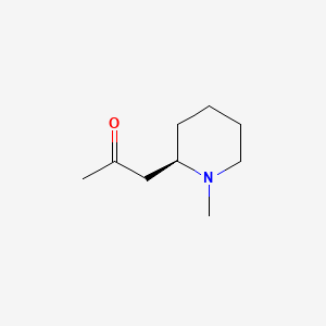 molecular formula C9H17NO B12688113 N-Methylpelletierine CAS No. 40199-45-9