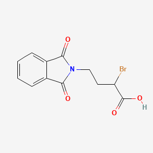 molecular formula C12H10BrNO4 B1268812 2-Bromo-4-(1,3-dioxoisoindolin-2-yl)butanoic acid CAS No. 35197-64-9