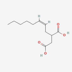 molecular formula C12H20O4 B12688129 2-Octenylsuccinic acid, (2Z)- CAS No. 138844-84-5