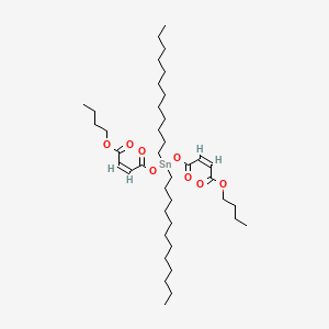 molecular formula C40H72O8Sn B12688145 Butyl (Z,Z)-6,6-didodecyl-4,8,11-trioxo-5,7,12-trioxa-6-stannahexadeca-2,9-dienoate CAS No. 84012-66-8