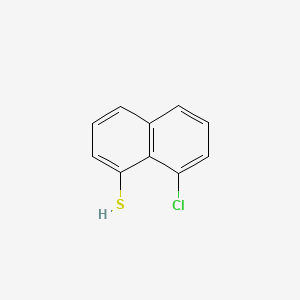molecular formula C10H7ClS B12688151 8-Chloronaphthalene-1-thiol CAS No. 61209-66-3
