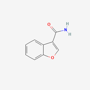 molecular formula C9H7NO2 B1268816 苯并呋喃-3-甲酰胺 CAS No. 959304-51-9