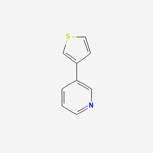 molecular formula C9H7NS B1268817 3-(3-噻吩基)吡啶 CAS No. 21308-81-6