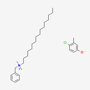 molecular formula C32H52ClNO B12688201 benzyl-hexadecyl-dimethylazanium;4-chloro-3-methylphenolate CAS No. 94159-24-7