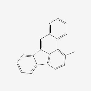 molecular formula C21H14 B12688213 1-Methylbenzo(b)fluoranthene CAS No. 95741-48-3