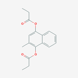 molecular formula C17H18O4 B12688242 Menadiol dipropionate CAS No. 63019-16-9