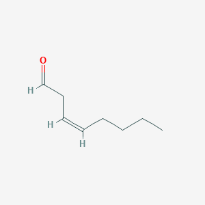 molecular formula C8H14O B12688267 3-Octenal, (3Z)- CAS No. 78693-34-2