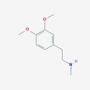 molecular formula C11H17NO2 B126883 N-Methylhomoveratrylamine CAS No. 3490-06-0