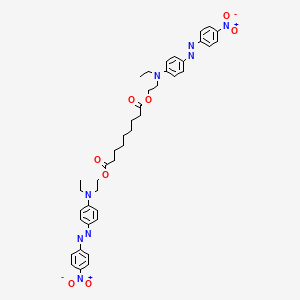 molecular formula C41H48N8O8 B12688353 Bis(2-(ethyl(4-((4-nitrophenyl)azo)phenyl)amino)ethyl) azelate CAS No. 94333-49-0