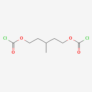 molecular formula C8H12Cl2O4 B12688384 3-Methylpentane-1,5-diyl bis(chloroformate) CAS No. 63261-16-5