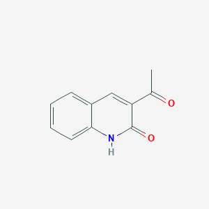 molecular formula C11H9NO2 B1268843 3-acetyl-1H-quinolin-2-one CAS No. 50290-20-5