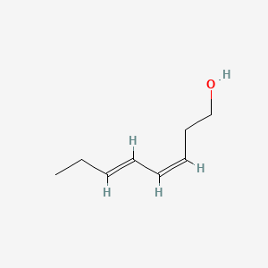 molecular formula C8H14O B12688445 3,5-Octadien-1-ol, (3Z,5E)- CAS No. 70664-96-9