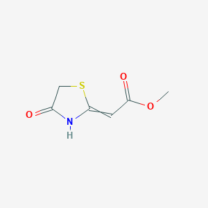 Methyl 2-(4-oxo-1,3-thiazolidin-2-ylidene)acetate