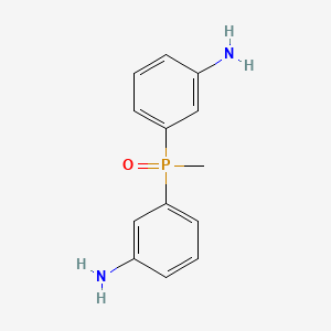 molecular formula C13H15N2OP B12688471 Phosphine oxide, bis(m-aminophenyl)methyl- CAS No. 783-81-3