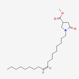 molecular formula C24H43NO3 B12688481 Methyl (Z)-1-(octadec-9-enyl)-5-oxopyrrolidine-3-carboxylate CAS No. 94108-43-7