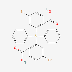 molecular formula C26H18Br2O4Si B12688544 Benzoic acid, 4-bromo-, diphenylsilylene ester CAS No. 129459-85-4