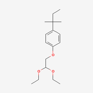 molecular formula C17H28O3 B12688579 1-(2,2-Diethoxyethoxy)-4-(1,1-dimethylpropyl)benzene CAS No. 94159-33-8