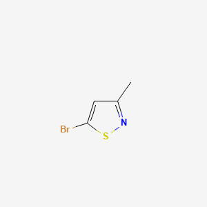 molecular formula C4H4BrNS B1268858 5-溴-3-甲基异噻唑 CAS No. 20493-60-1
