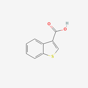 molecular formula C9H6O2S B1268860 1-Benzothiophene-3-carboxylic acid CAS No. 5381-25-9