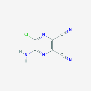 molecular formula C6H2ClN5 B1268864 5-Amino-6-chloro-2,3-dicyanopyrazine CAS No. 56413-96-8