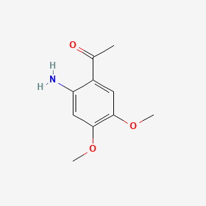 molecular formula C10H13NO3 B1268869 1-(2-氨基-4,5-二甲氧基苯基)乙酮 CAS No. 4101-30-8