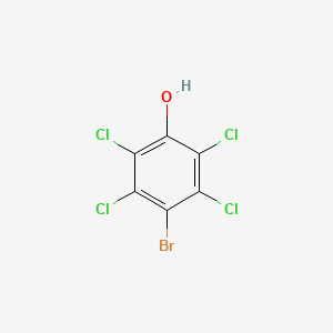 molecular formula C6HBrCl4O B12688708 4-Bromo-2,3,5,6-Tetrachlorophenol CAS No. 4091-48-9