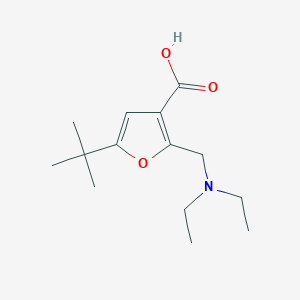 molecular formula C14H23NO3 B1268871 5-tert-Butyl-2-diethylaminomethyl-furan-3-carboxylic acid CAS No. 436100-02-6