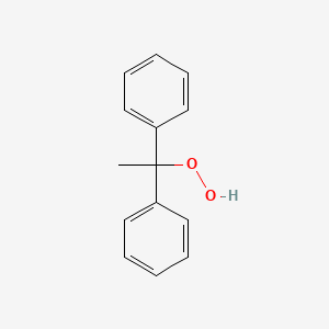 molecular formula C14H14O2 B12688713 Hydroperoxide, 1,1-diphenylethyl- CAS No. 2186-29-0