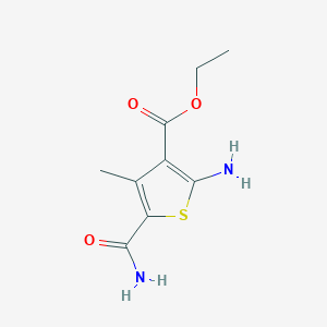Ethyl 2-amino-5-carbamoyl-4-methylthiophene-3-carboxylate