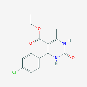 B1268875 Ethyl 4-(4-chlorophenyl)-6-methyl-2-oxo-1,2,3,4-tetrahydropyrimidine-5-carboxylate CAS No. 5948-71-0