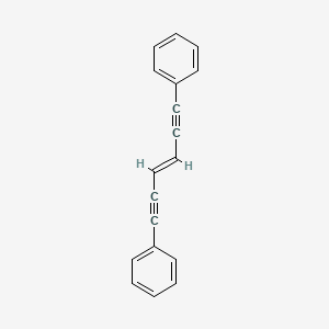 molecular formula C18H12 B12688787 trans-E-1,6-Diphenyl-3-hexene-1,5-diyne CAS No. 13305-02-7