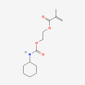 molecular formula C13H21NO4 B12688795 2-(((Cyclohexylamino)carbonyl)oxy)ethyl methacrylate CAS No. 94201-45-3