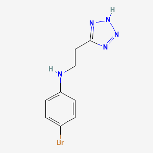 molecular formula C9H10BrN5 B12688884 N-(4-Bromophenyl)-1H-tetrazole-5-ethanamine CAS No. 85178-68-3