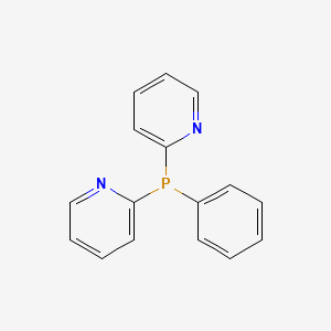 B1268890 2-[Phenyl(pyridin-2-yl)phosphanyl]pyridine CAS No. 68469-71-6