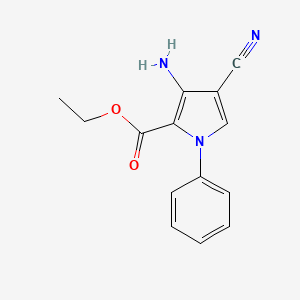 ethyl 3-amino-4-cyano-1-phenyl-1H-pyrrole-2-carboxylate