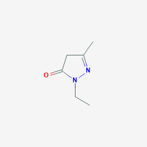 molecular formula C6H10N2O B1268900 1-ethyl-3-methyl-4,5-dihydro-1H-pyrazol-5-one CAS No. 19364-68-2