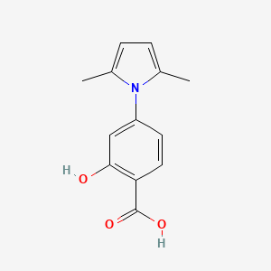 molecular formula C13H13NO3 B1268901 4-(2,5-dimethyl-1H-pyrrol-1-yl)-2-hydroxybenzoic acid CAS No. 313701-93-8