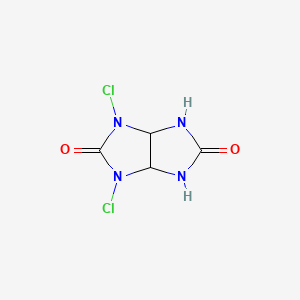 molecular formula C4H4Cl2N4O2 B12689013 Dichlorotetrahydroimidazo(4,5-d)imidazole-2,5(1H,3H)-dione CAS No. 26248-98-6