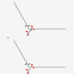 molecular formula C80H152CaO8+2 B12689020 Octadecyl hydrogen octadec-2-enylsuccinate, calcium salt CAS No. 84540-44-3