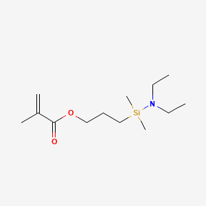 molecular formula C13H27NO2Si B12689077 3-((Diethylamino)dimethylsilyl)propyl methacrylate CAS No. 85665-74-3