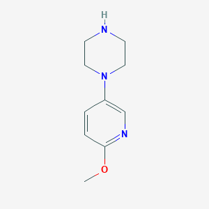 molecular formula C10H15N3O B126891 1-(6-Methoxypyridin-3-YL)piperazine CAS No. 158399-76-9