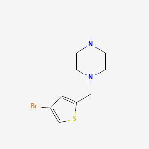 molecular formula C10H15BrN2S B1268910 1-((4-Bromothiophen-2-yl)methyl)-4-methylpiperazine CAS No. 364794-30-9