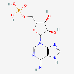 molecular formula C10H14N5O7P B12689108 3-Isoadenosine 5'-phosphate CAS No. 2862-19-3