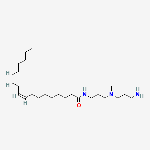 molecular formula C25H49N3O B12689134 (9Z,12Z)-N-(3-((3-Aminopropyl)methylamino)propyl)octadeca-9,12-dien-1-amide CAS No. 94279-00-2