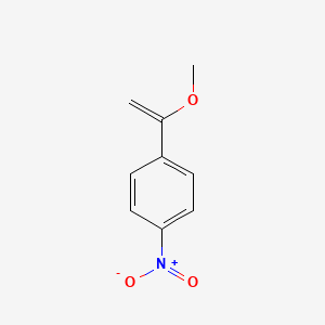 molecular formula C9H9NO3 B12689221 1-(1-Methoxyethenyl)-4-nitrobenzene CAS No. 3440-23-1