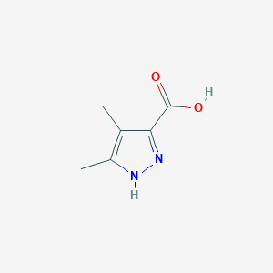 molecular formula C6H8N2O2 B1268924 3,4-Dimethyl-1H-pyrazole-5-carboxylic acid CAS No. 89831-40-3