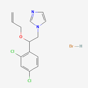 molecular formula C14H15BrCl2N2O B12689243 1-[2-(Allyloxy)-2-(2,4-dichlorophenyl)ethyl]-1H-imidazole hydrobromide CAS No. 85187-35-5