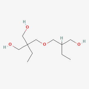 molecular formula C11H24O4 B12689251 2-Ethyl-2-((2-(hydroxymethyl)butoxy)methyl)propane-1,3-diol CAS No. 93983-18-7