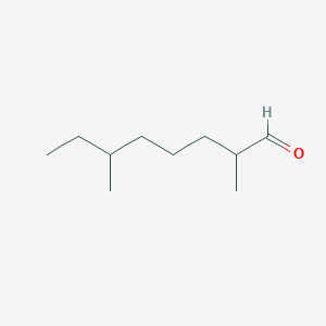 molecular formula C10H20O B12689256 2,6-Dimethyloctanal CAS No. 7779-07-9