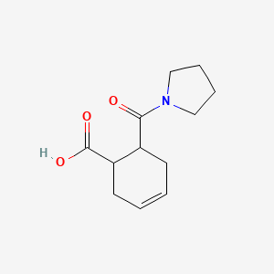 molecular formula C12H17NO3 B1268933 6-(Pyrrolidine-1-carbonyl)-cyclohex-3-enecarboxylic acid CAS No. 355830-81-8
